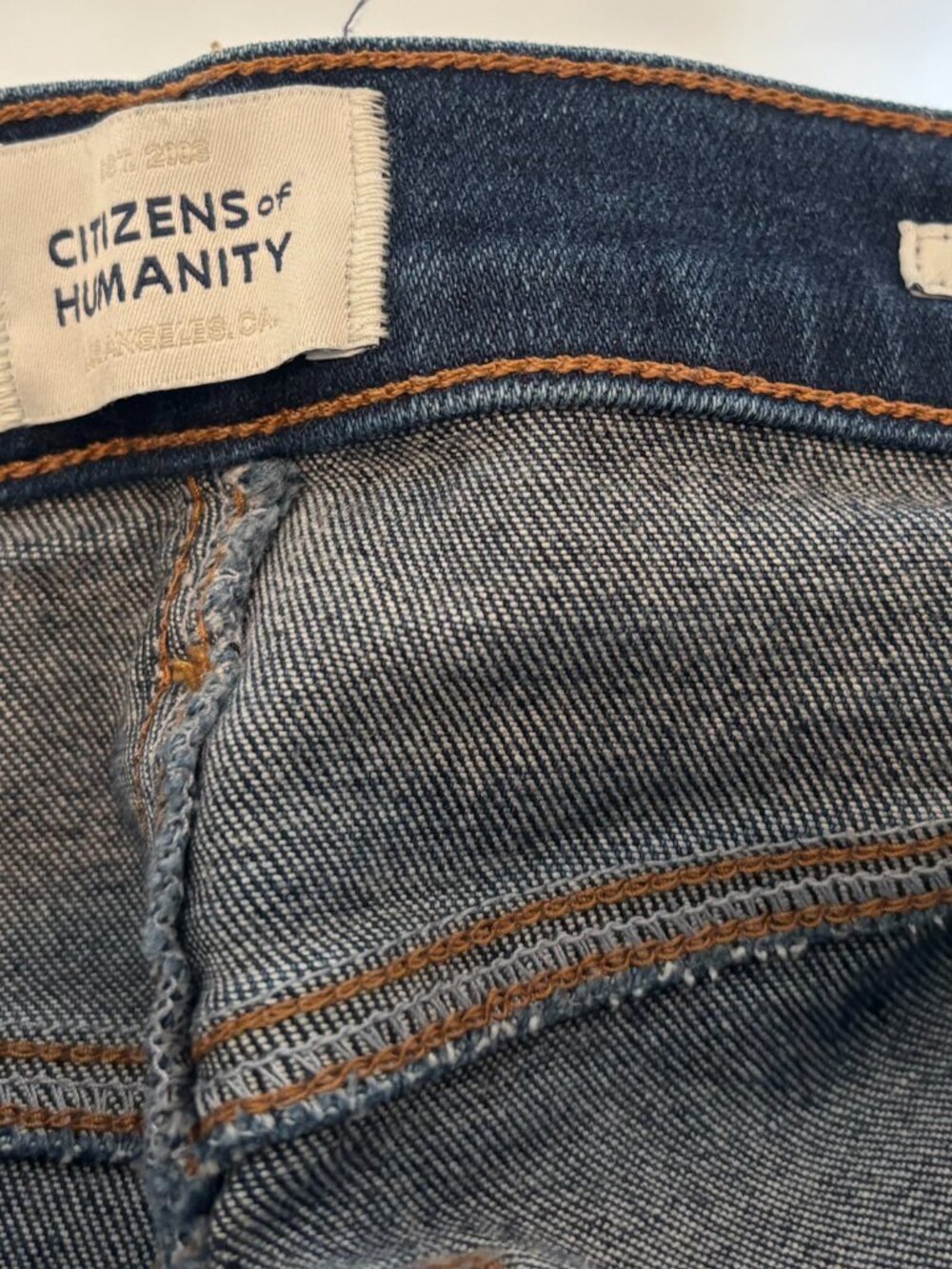 Citizens of Humanity Lyra Wide-Leg Raw Hem Crop Jeans - 27 - Picture 6 of 8